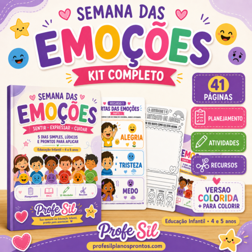 Kit Semana das Emoções | Educação Infantil — 4 e 5 anos