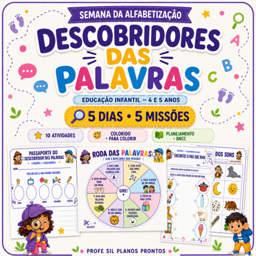 SEMANA DA ALFABETIZAÇÃO — DESCOBRIDORES DAS PALAVRAS