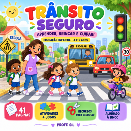 TRÂNSITO SEGURO – APRENDER, BRINCAR E CUIDAR- Educação Infantil