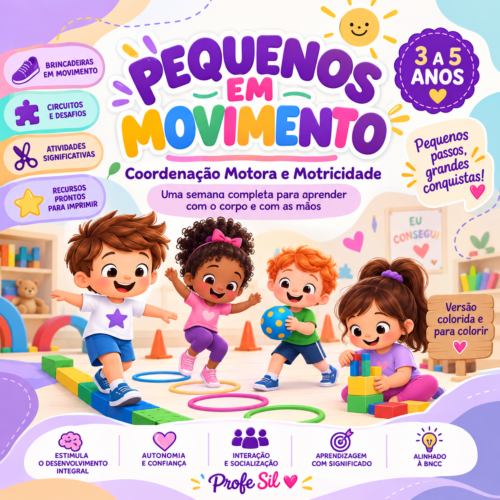 Pequenos em Movimento — Coordenação Motora e Motricidade