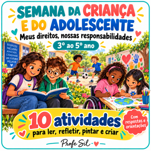 Semana da Criança e do Adolescente — Meus direitos, nossas responsabilidades- 3º ao 5º ano