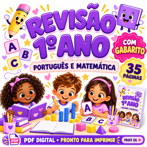 REVISÃO 1º ANO — PORTUGUÊS E MATEMÁTICA COM GABARITO